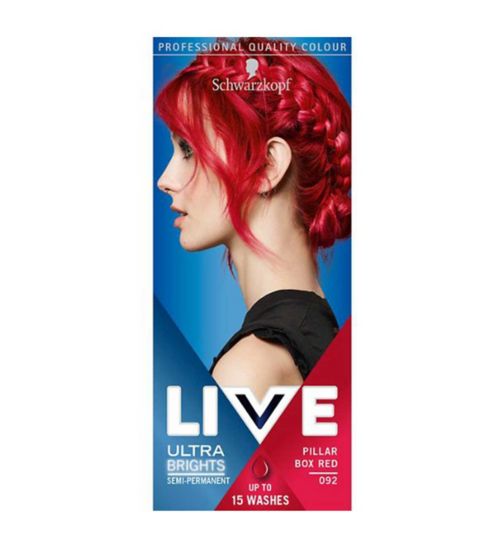 Schwarzkopf LIVE Pillar Box Red 092 Semi-Permanent Hair Dye