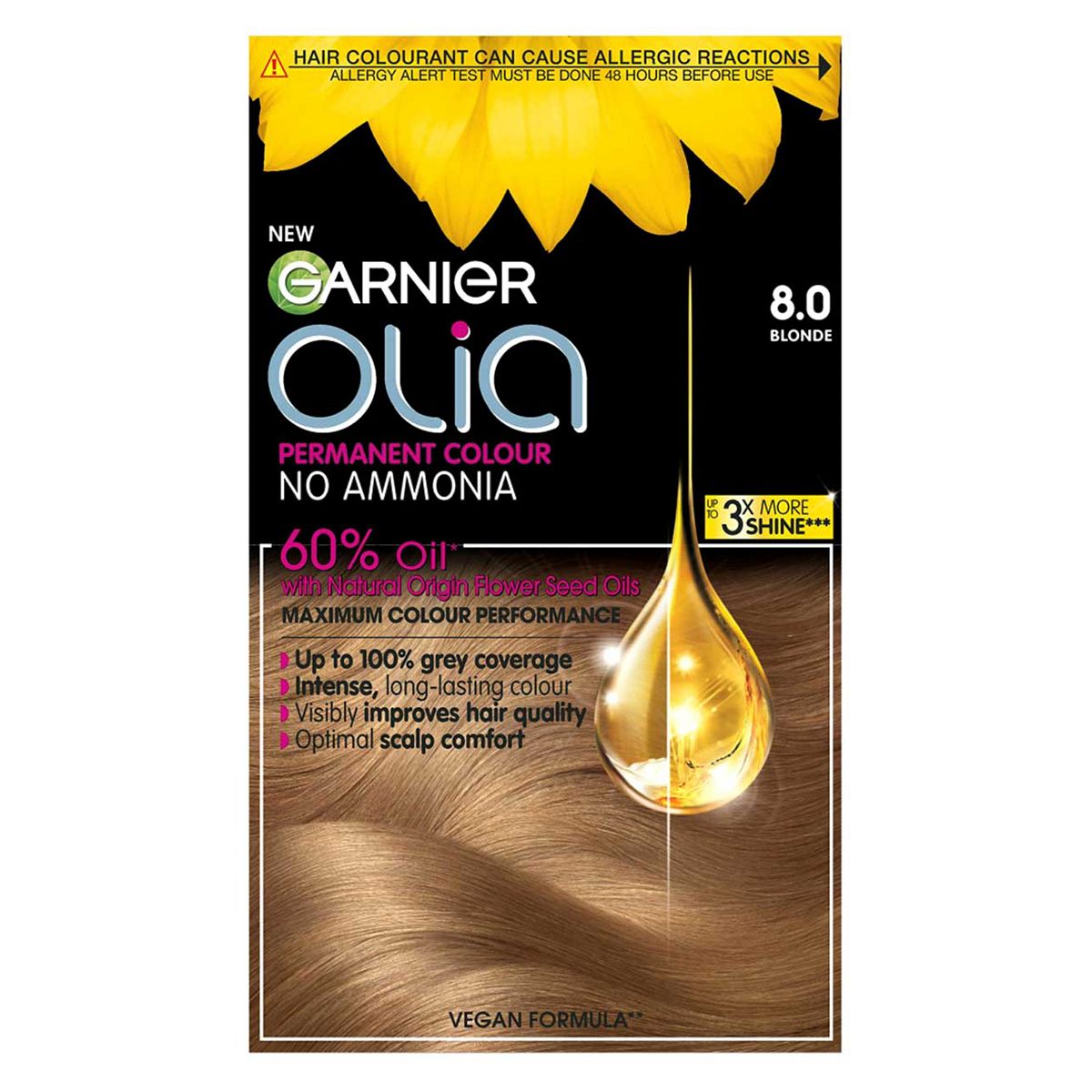 Garnier Olia 8.0 Blonde No Ammonia Permanent Hair Dye