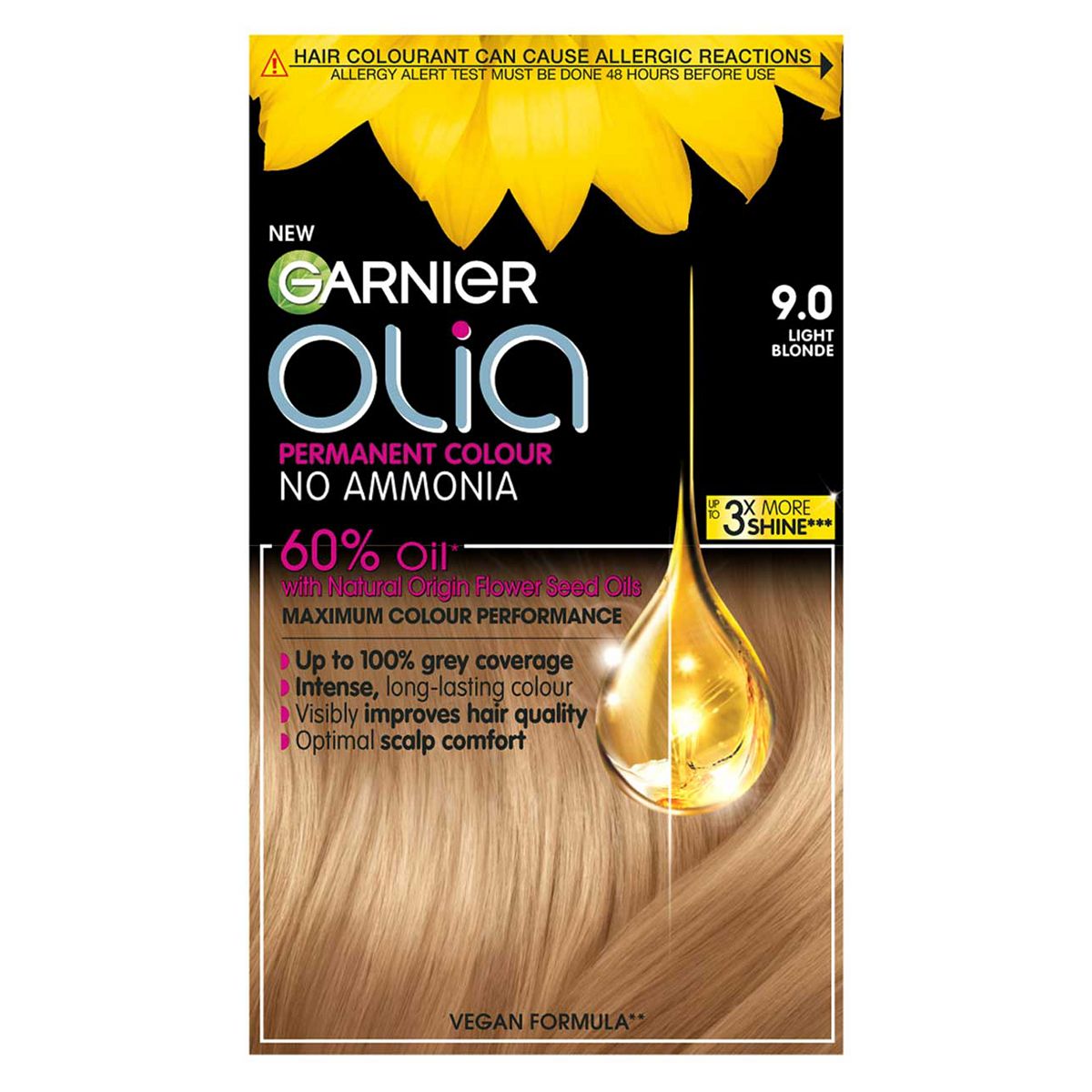 Garnier Olia 9.0 Light Blonde No Ammonia Permanent Hair Dye