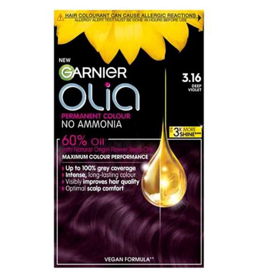 Garnier Olia Bold 3.16 Deep Violet No Ammonia Permanent Hair Dye