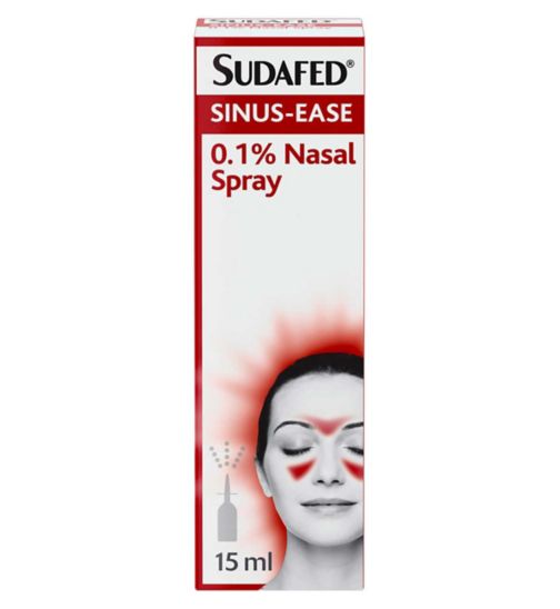 Sudafed Sinus-Ease 0.1% Nasal Spray 15ml