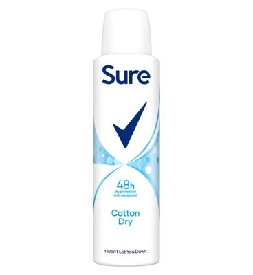 Sure Women Cotton Dry Anti-perspirant Deodorant Aerosol 150ml
