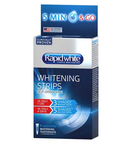 Rapid White 5 Minute Dissolving Tooth Whitening Strips