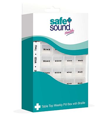 Safe & Sound Table Top Weekly Pill Organiser