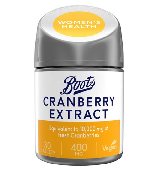 Boots Cranberry Extract 400mg 30 tablets (1 month supply)