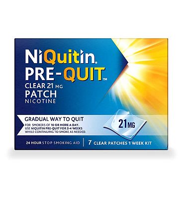 NiQuitin Pre-Quit Clear 21mg Patch - 7 Patches