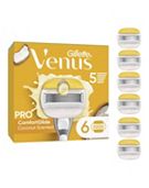 Venus Comfortglide Coconut plus Olay Razor Blades, 6 pack