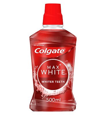 Colgate Max White One Alcohol Free Mouthwash 500ml Sensational Mint