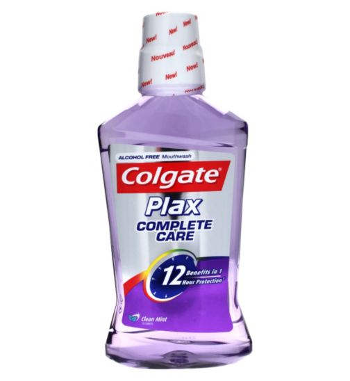 Colgate Plax Complete Care alcohol free mouthwash 500ml - Clean mint