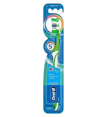 Click to view product details and reviews for Oral B Complete 5 Way Clean Medium Manual Toothbrush.