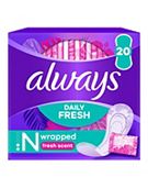 Always Dailies Singles Normal To Go Panty Liners Fresh x 20