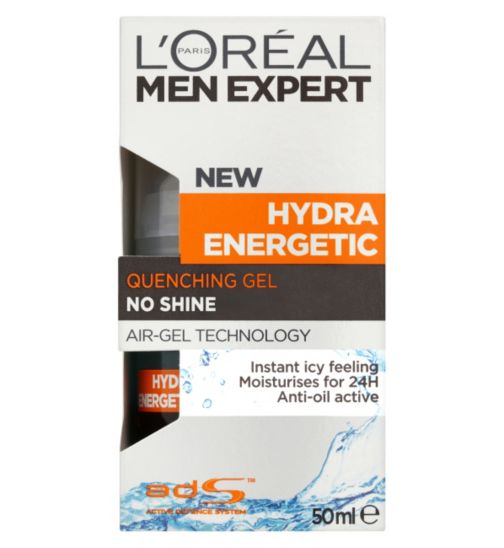 L'Oreal Men Expert Hydra Energetic Anti Shine Quenching Gel Moisturiser 50ml