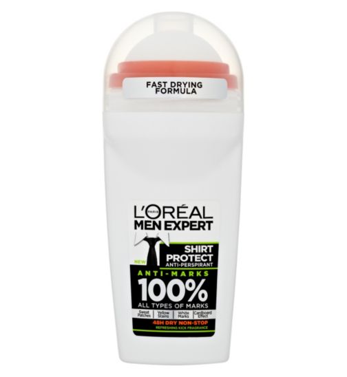 L'Oreal Men Expert Shirt Protect Anti-Marks 48H Roll On Antiperspirant Deodorant 50ml