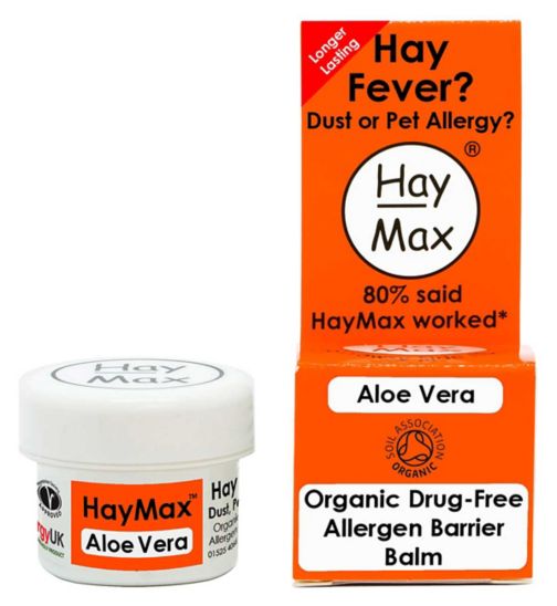 HayMax Aloe Vera Organic Drug-Free Allergen Barrier Balm 5ml