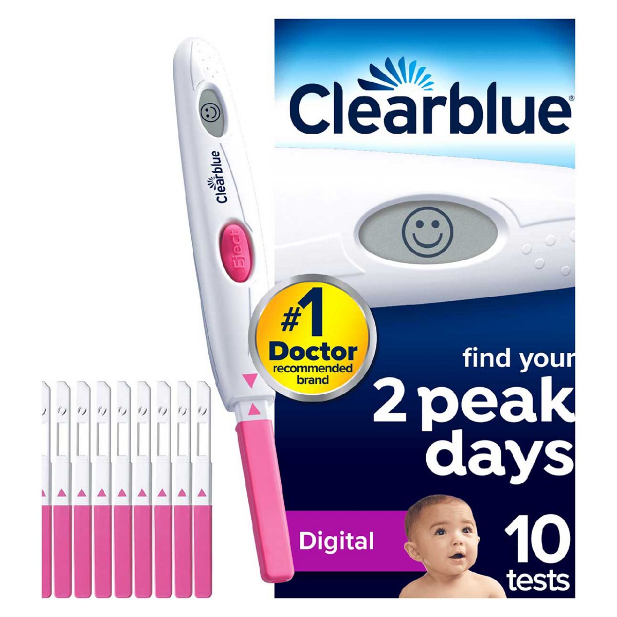 Clearblue Digital Ovulation Test Kit - 10 Tests