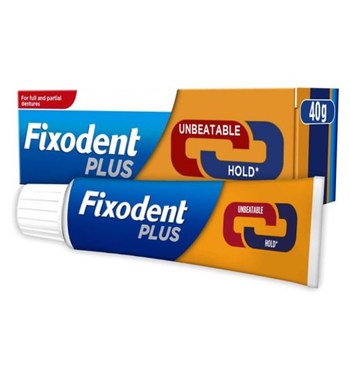 Fixodent Plus Best Hold Premium Denture Adhesive Cream 40g