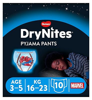 Huggies DryNites Pyjama Bed Wetting Pants Boys  3-5 Years - 10 Pants