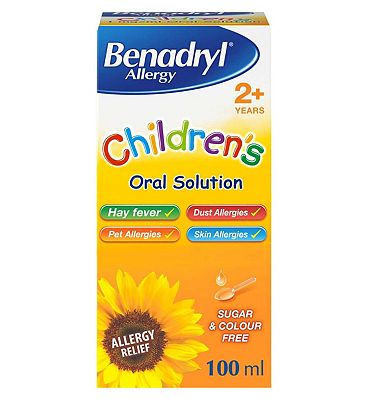 Benadryl Allergy Relief Childrens Oral Solution 100ml