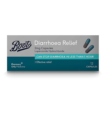 Boots Diarrhoea Relief 2mg Capsules - 12 Capsules