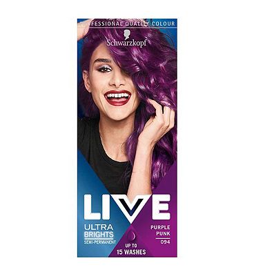 Schwarzkopf LIVE Color XXL Ultra Brights 94 Purple Punk Semi-Permanent Purple Hair Dye