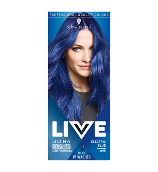 Schwarzkopf LIVE Electric Blue 095 Semi-Permanent Hair Dye