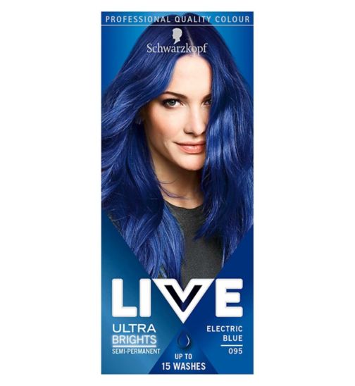 Schwarzkopf LIVE Electric Blue 095 Semi-Permanent Hair Dye
