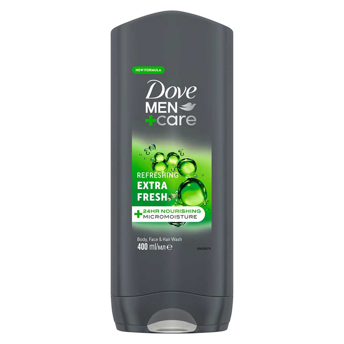 Dove Men+Care Refreshing 3-In-1 Hair, Body And Face Wash Extra Fresh 400ml