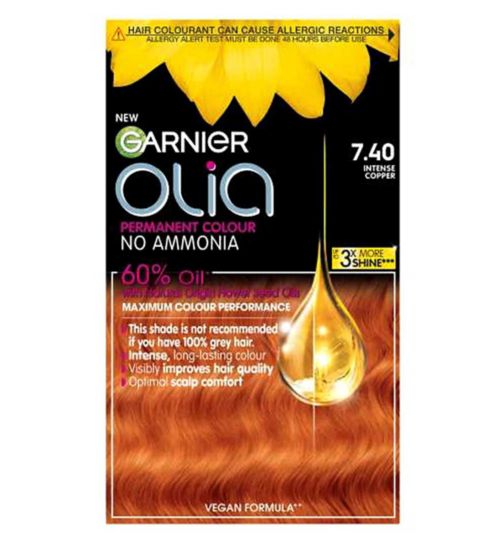 Garnier Olia Bold 7.40 Intense Copper No Ammonia Permanent Hair Dye