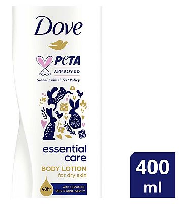 Dove Essential Care 48h of soft, smooth & radiant skin Body Lotion for dry skin 400ml