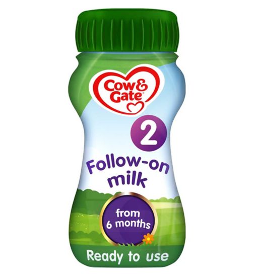 Cow & Gate 2 Follow On Baby Milk Formula Liquid 6-12 Months 200ml