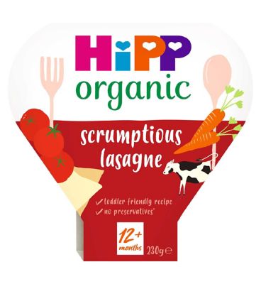 HiPP Organic Scrumptious Lasagne Toddler Tray Meal 1-3 Years 230g