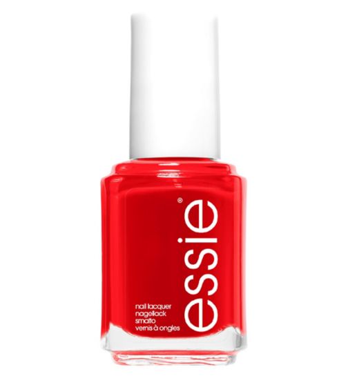 Essie Nail Polish 62 Laquered Up Classic Hot Red Colour, Original High Shine and High Coverage Nail Polish 13.5 ml
