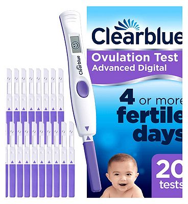Clearblue Digital Ovulation Test with Dual Hormone Indicator 20s