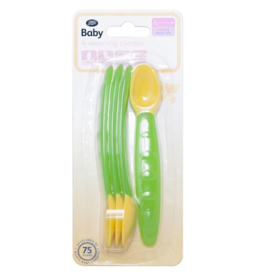Boots Baby Stage 1 Weaning Spoons 4 Pack