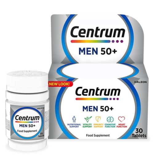 Centrum Men 50+ Multivitamins & Minerals 30 Tablets