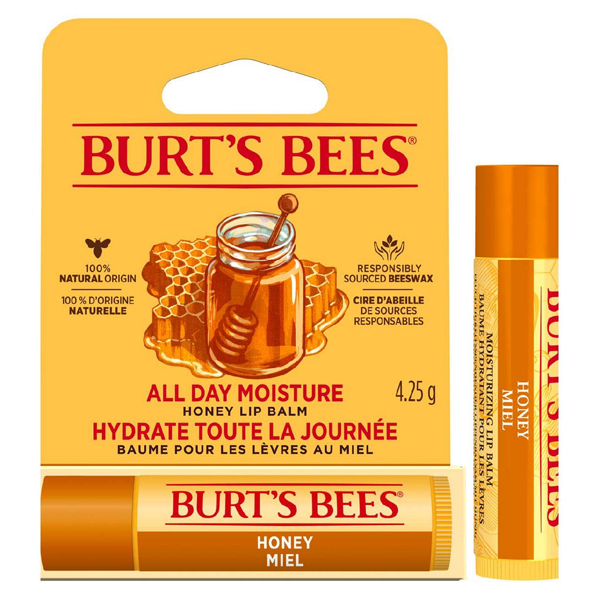 Burt's Bees Honey Lip Balm, 4.25g
