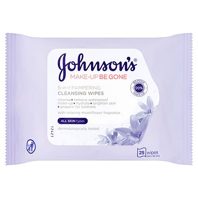 Johnson's Face Care Makeup Be Gone Pampering Wipes 25s Review