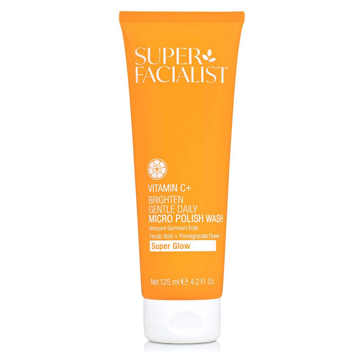 Super Facialist Vitamin C+ Brighten Gentle Daily Micro Polish Wash 125ml