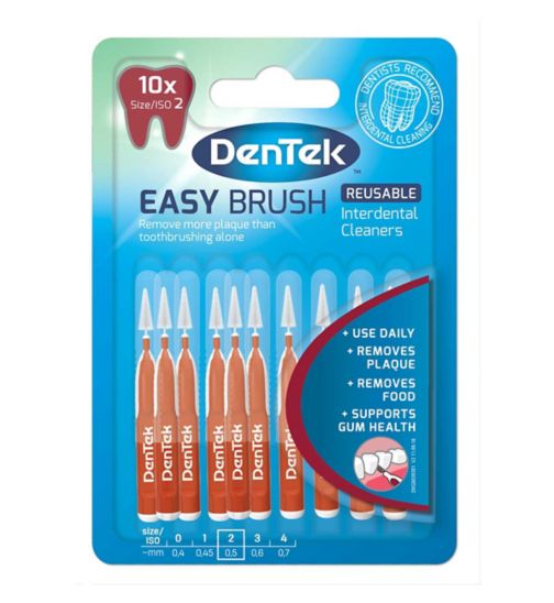 DenTek Interdental Brushes ISO2/0.50mm - 10 Pack