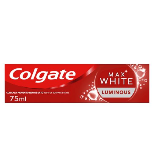 Colgate Max White Luminous Sparkling Mint Toothpaste 75ml