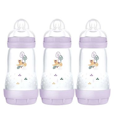 MAM Anti-Colic Bottle 260ml x 3Pack - Pink