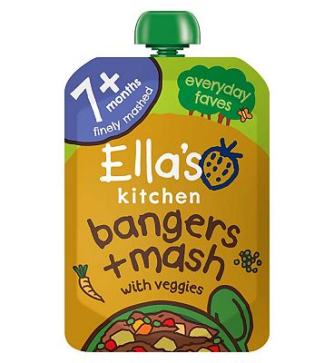 Ella's Kitchen Bang Bang Bangers + Mash with Veggies Stage 2 from 7 Months 130g