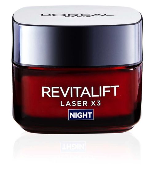 L'Oreal Paris Revitalift Laser Face Moisturiser Triple Action Anti-Ageing Night Cream 50ml