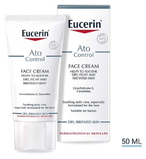 Eucerin AtoControl Face Cream for Dry Itchy Irritated Skin 50ml