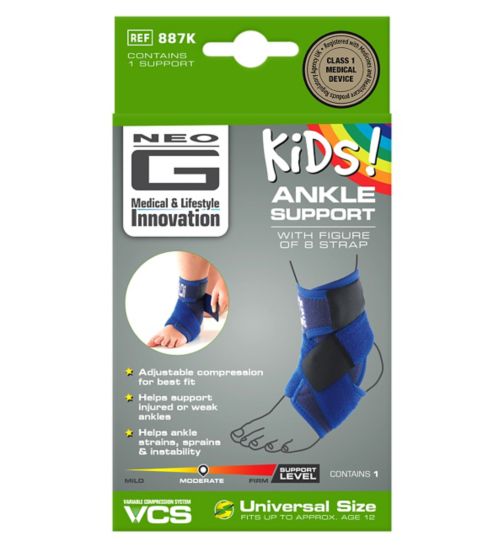 Neo G Kids Ankle Support with figure of 8 Strap - Universal Size