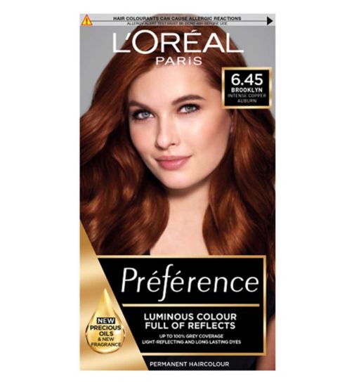 What is the difference between preference and excellence hair color L Oreal Preference 6 45 Brooklyn Copper Auburn Boots