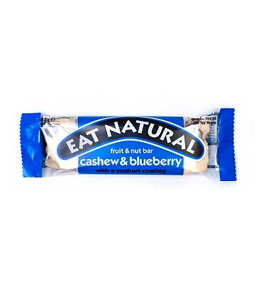 Eat Natural Fruit & Nut Bar Cashew & Blueberry with a Yoghurt Coating 45g