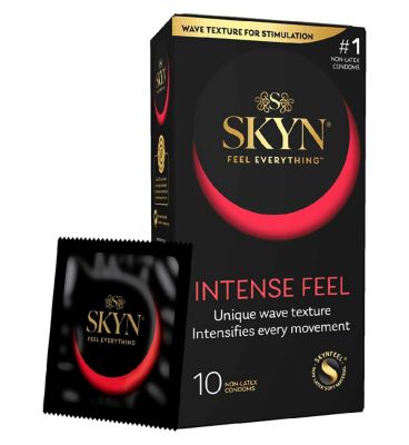 Mates SKYN Intense Feel Condoms (Non-Latex) - 10 Pack