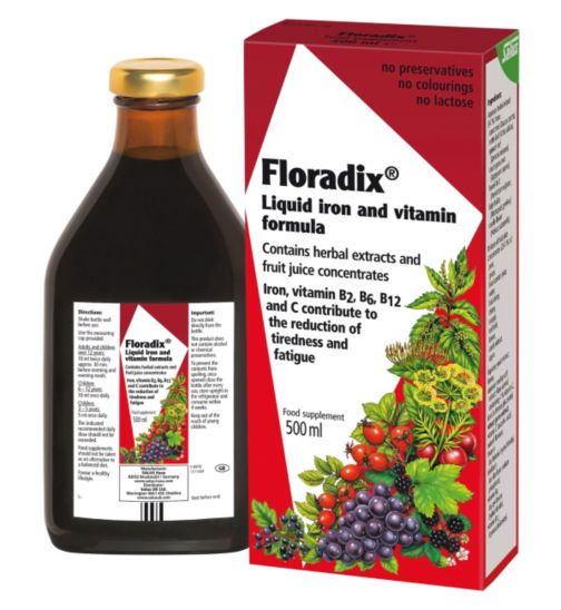 Floradix Formula Liquid Iron & Vitamins Formula 500ml