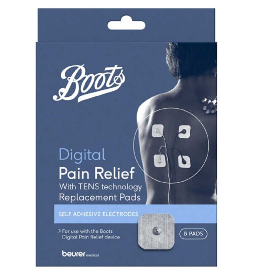Boots TENS Digital Pain Relief Unit Replacement Pads - 8 Pads